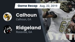 Recap: Calhoun  vs. Ridgeland  2019