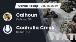 Recap: Calhoun  vs. Coahulla Creek  2019