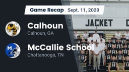 Recap: Calhoun  vs. McCallie School 2020