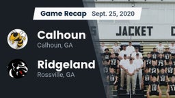 Recap: Calhoun  vs. Ridgeland  2020