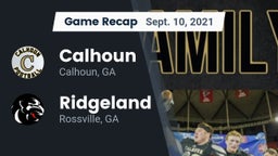 Recap: Calhoun  vs. Ridgeland  2021