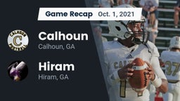 Recap: Calhoun  vs. Hiram  2021