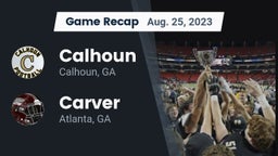 Recap: Calhoun  vs. Carver  2023