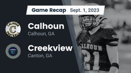 Recap: Calhoun  vs. Creekview  2023