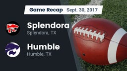 Recap: Splendora  vs. Humble  2017
