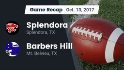Recap: Splendora  vs. Barbers Hill  2017