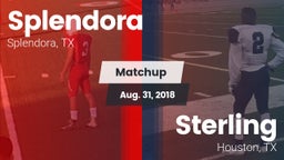 Matchup: Splendora High vs. Sterling  2018