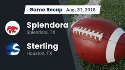 Recap: Splendora  vs. Sterling  2018