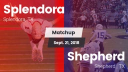 Matchup: Splendora High vs. Shepherd  2018