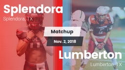 Matchup: Splendora High vs. Lumberton  2018