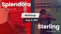 Matchup: Splendora High vs. Sterling  2019