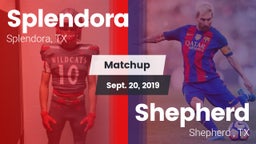 Matchup: Splendora High vs. Shepherd  2019