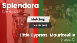Matchup: Splendora High vs. Little Cypress-Mauriceville  2019