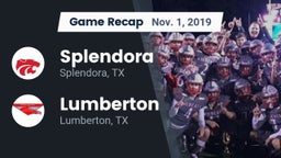 Recap: Splendora  vs. Lumberton  2019