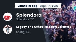 Recap: Splendora  vs. Legacy The School of Sport Sciences 2020