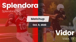 Matchup: Splendora High vs. Vidor  2020