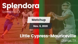 Matchup: Splendora High vs. Little Cypress-Mauriceville  2020