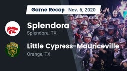 Recap: Splendora  vs. Little Cypress-Mauriceville  2020