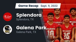 Recap: Splendora  vs. Galena Park  2022