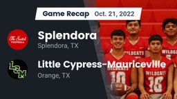 Recap: Splendora  vs. Little Cypress-Mauriceville  2022