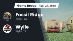 Recap: Fossil Ridge  vs. Wylie  2018