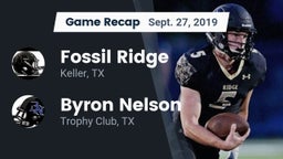Recap: Fossil Ridge  vs. Byron Nelson  2019