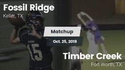 Matchup: Fossil Ridge High vs. Timber Creek  2019