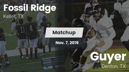 Matchup: Fossil Ridge High vs. Guyer  2019