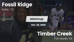 Matchup: Fossil Ridge High vs. Timber Creek  2020