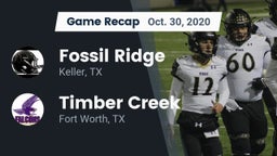 Recap: Fossil Ridge  vs. Timber Creek  2020