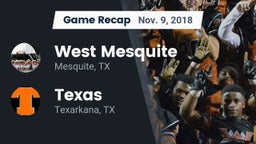 Recap: West Mesquite  vs. Texas  2018