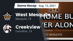 Recap: West Mesquite  vs. Creekview  2021