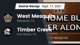 Recap: West Mesquite  vs. Timber Creek  2021