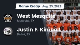 Recap: West Mesquite  vs. Justin F. Kimball  2022