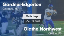 Matchup: Gardner-Edgerton vs. Olathe Northwest  2016