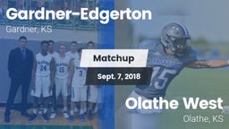 Matchup: Gardner-Edgerton vs. Olathe West   2018