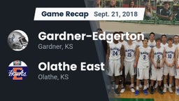 Recap: Gardner-Edgerton  vs. Olathe East  2018