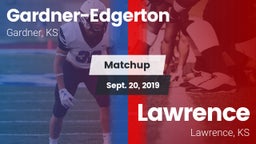 Matchup: Gardner-Edgerton vs. Lawrence  2019