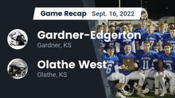 Recap: Gardner-Edgerton  vs. Olathe West   2022