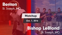Matchup: Benton  vs. Bishop LeBlond  2016