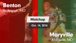 Matchup: Benton  vs. Maryville  2016