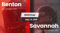 Matchup: Benton  vs. Savannah  2018