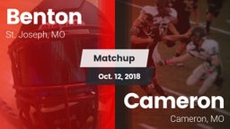 Matchup: Benton  vs. Cameron  2018