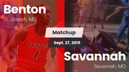 Matchup: Benton  vs. Savannah  2019