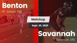 Matchup: Benton  vs. Savannah  2020