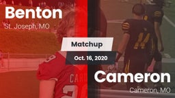 Matchup: Benton  vs. Cameron  2020