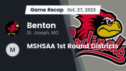 Recap: Benton  vs. MSHSAA 1st Round Districts 2023
