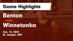 Benton  vs Winnetonka  Game Highlights - Jan. 13, 2022