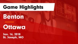 Benton  vs Ottawa  Game Highlights - Jan. 16, 2018