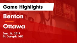 Benton  vs Ottawa  Game Highlights - Jan. 16, 2019